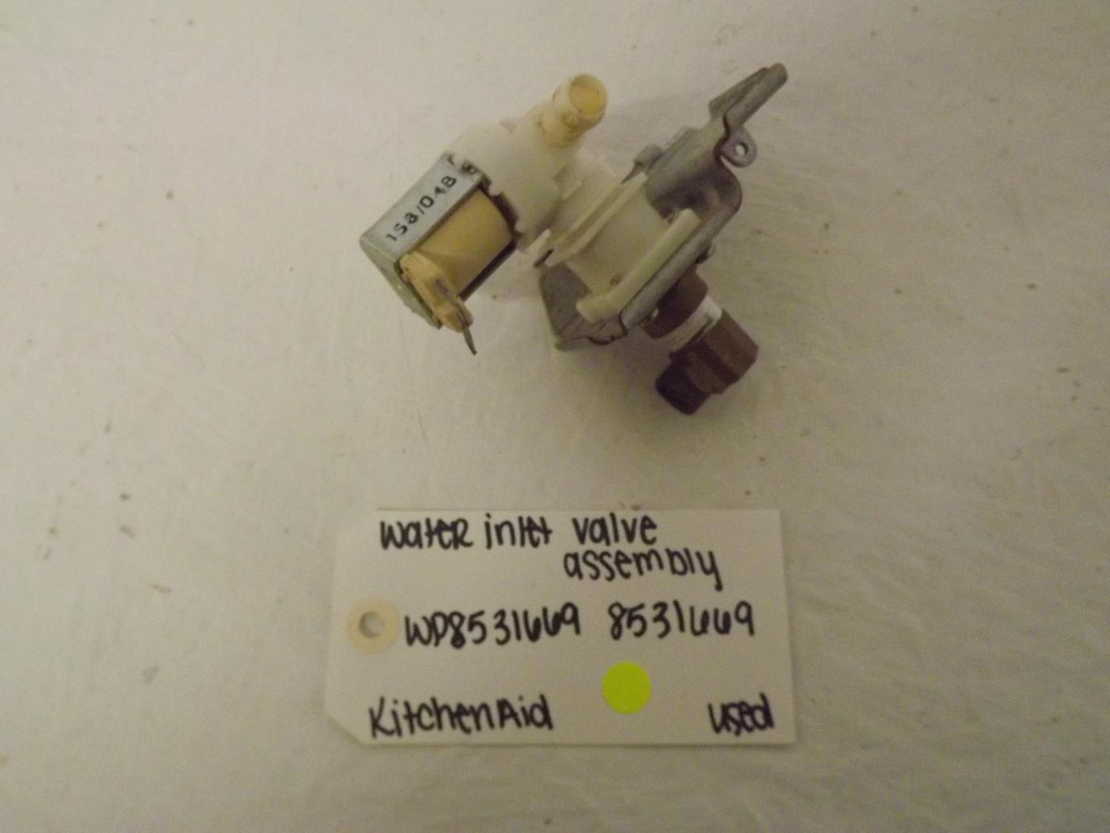 KitchenAid Dishwasher WP8521669 8531669 Water Inlet Valve Assembly Used KitchenAid Dishwasher WP8521669 8531669 Water Inlet Valve Assembly Used